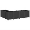 vidaXL Jardini&egrave;re noir 160x120x53 cm polypropyl&egrave;ne