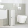 vidaXL Meuble de salle de bain avec porte-rouleau blanc 20,5x22x72 cm