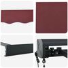 vidaXL Auvent r&eacute;tractable automatique bordeaux 400x300 cm