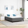 vidaXL Matelas de Lit avec matelas Gris clair 140 x 200 cm tissu