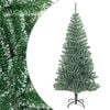 vidaXL Sapin de No&euml;l artificiel avec neige floqu&eacute;e vert 240 cm