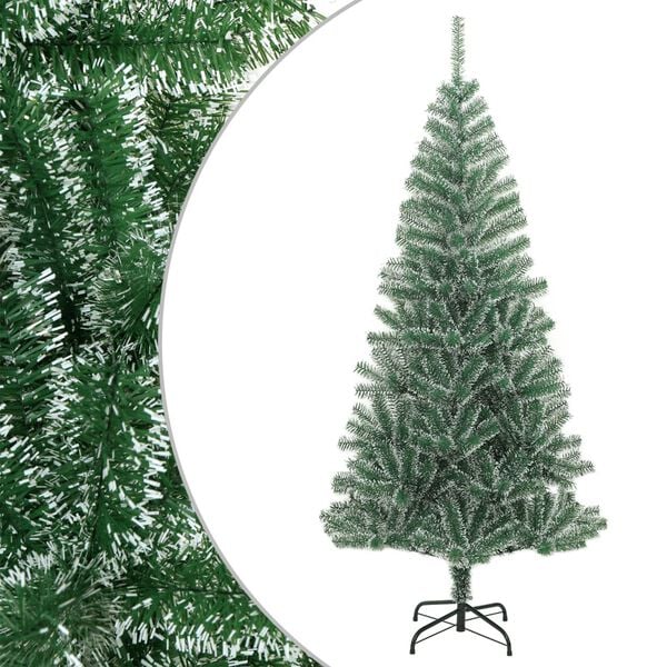 vidaXL Sapin de No&euml;l artificiel avec neige floqu&eacute;e vert 240 cm