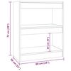 vidaXL Biblioth&egrave;que/S&eacute;parateur de pi&egrave;ce Blanc 60x30x72 cm