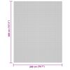 vidaXL Tapis de tente cr&egrave;me 4x2 m