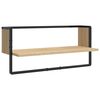 vidaXL Ensemble d'&eacute;tag&egrave;res murales avec barres 6 pcs ch&ecirc;ne sonoma