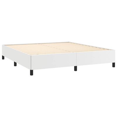 vidaXL Cadre de lit sans matelas blanc 180x200 cm similicuir