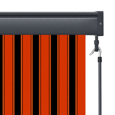 vidaXL Store roulant d'extérieur 80x250 cm Orange et marron