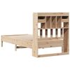 vidaXL Lit biblioth&egrave;que sans matelas 90x190 cm bois de pin massif