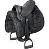 vidaXL Ensemble de selle Pony 10" Noir