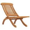 vidaXL Chaise pliante en teck massif