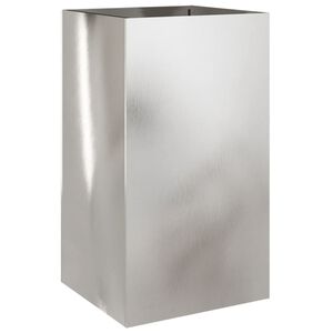 vidaXL Jardini&egrave;re argent&eacute; 42x38x75 cm acier inoxydable