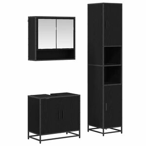 vidaXL Ensemble de mobilier de salle de bain 3 pc Ch&ecirc;ne artisanal