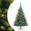 vidaXL Arbre de No&euml;l artificiel &agrave; charni&egrave;res 150 LED Vert 120 cm