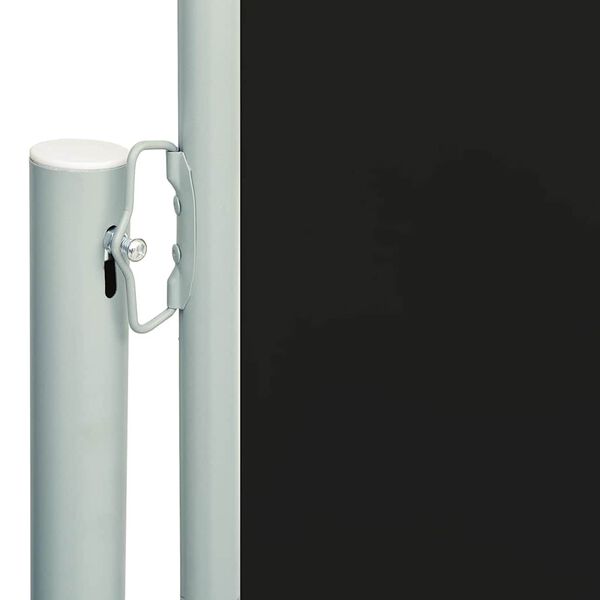vidaXL Auvent lat&eacute;ral r&eacute;tractable de patio 200x600 cm Noir