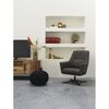 LABEL51 Pouf tricot&eacute; Coton M Noir