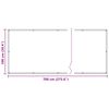 vidaXL &Eacute;cran de balcon Blanc 100 x 700 cm Tissu Oxford