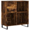 vidaXL Armoire &agrave; disques ch&ecirc;ne fum&eacute; 84,5x38x89 cm bois d'ing&eacute;nierie