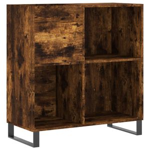 vidaXL Armoire &agrave; disques ch&ecirc;ne fum&eacute; 84,5x38x89 cm bois d'ing&eacute;nierie