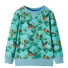 Sweatshirt pour enfants m&eacute;lange vert clair 116