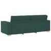 vidaXL Ensemble de Canap&eacute;s 3 pcs Vert fonc&eacute; tissu
