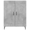 vidaXL Buffet gris b&eacute;ton 69,5x34x90 cm bois d'ing&eacute;nierie