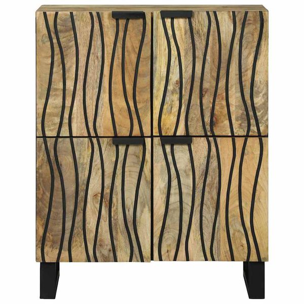 vidaXL Buffet Marron 60 x 33 x 75 cm bois de manguier massif