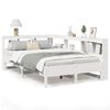 vidaXL Lit biblioth&egrave;que sans matelas blanc 120x200 cm bois pin massif