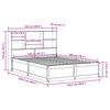 vidaXL Cadre de lit sans matelas blanc 120x200 cm bois de pin massif