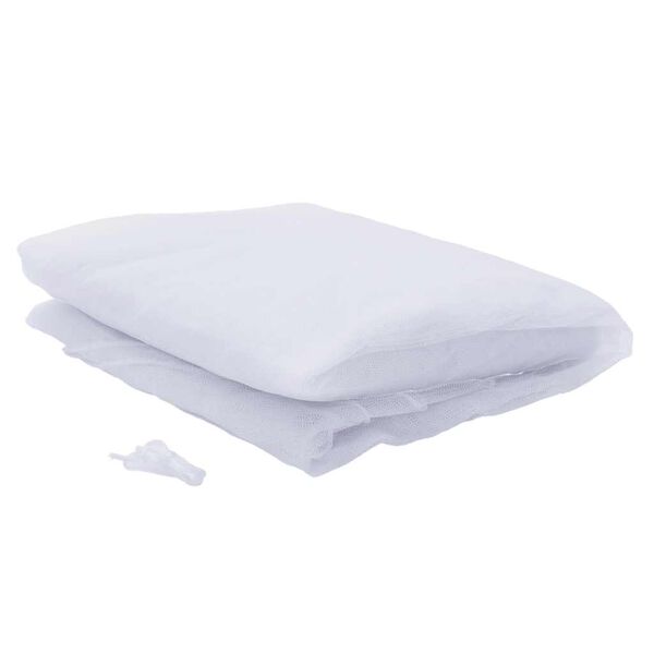 vidaXL Moustiquaire suspendue 156 maille blanc 220x150x180 cm