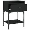 vidaXL Tables de chevet 2 pcs noir 40,5x31x60 cm bois d&rsquo;ing&eacute;nierie