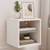 vidaXL Meubles TV muraux avec lumi&egrave;res LED 2 pcs blanc 30x28,5x30 cm