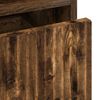 vidaXL Tables de chevet avec tiroir 2 pcs Ch&ecirc;ne fum&eacute; 49 x 36 x 61 cm