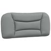 vidaXL Lit avec matelas Hvar gris clair 90x200 cm tissu