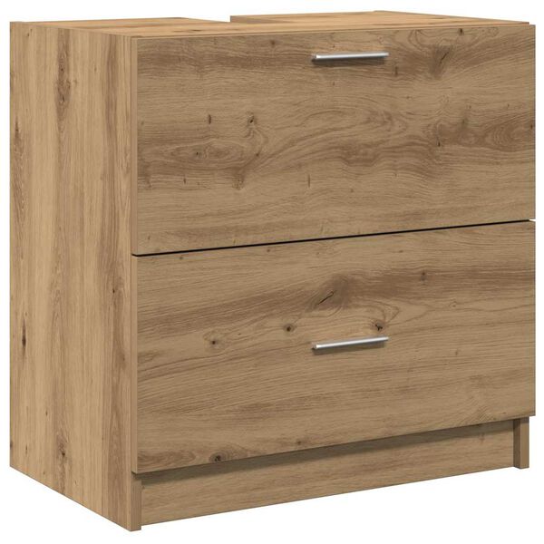 vidaXL Cabinet de salle de bain Ch&ecirc;ne artisanal 59 x 37 x 59 cm
