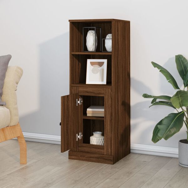vidaXL Buffet haut ch&ecirc;ne marron 36x35,5x103,5 cm bois d'ing&eacute;nierie
