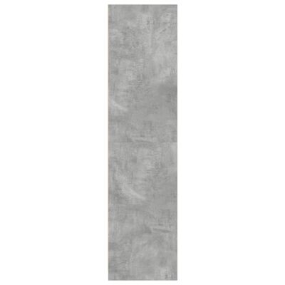 vidaXL Garde-robe Gris béton 100x50x200 cm Aggloméré