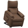 vidaXL Fauteuil de massage Marron Tissu
