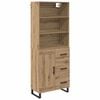 vidaXL Haut Armoire 2 pcs Ch&ecirc;ne artisanal 69,5 x 34 x 180 cm