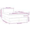 vidaXL Sommier &agrave; lattes de lit et matelas gris clair 120x210cm velours