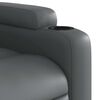 vidaXL Fauteuil inclinable de massage électrique gris similicuir