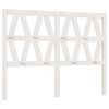 vidaXL T&ecirc;te de lit Blanc 141x4x100 cm Bois massif de pin