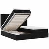 VidaXL Cadre de lit ottoman avec matelas noir 160x200 cm velours