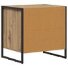 vidaXL Table de chevet avec tiroir Ch&ecirc;ne artisan 50 x 39,5 x 50 cm