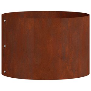 vidaXL Anneau de jardini&egrave;re Rouill&eacute; 30 x 30 x 20 cm Acier patin&eacute;