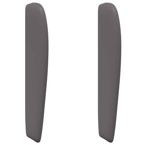 vidaXL Oreille de t&ecirc;te de lit Gris Fonc&eacute; 80 x 23 x 6 cm PVC