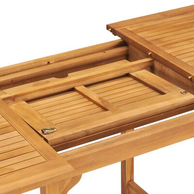 vidaXL Ensemble à manger de jardin 5 pcs Bois de teck massif