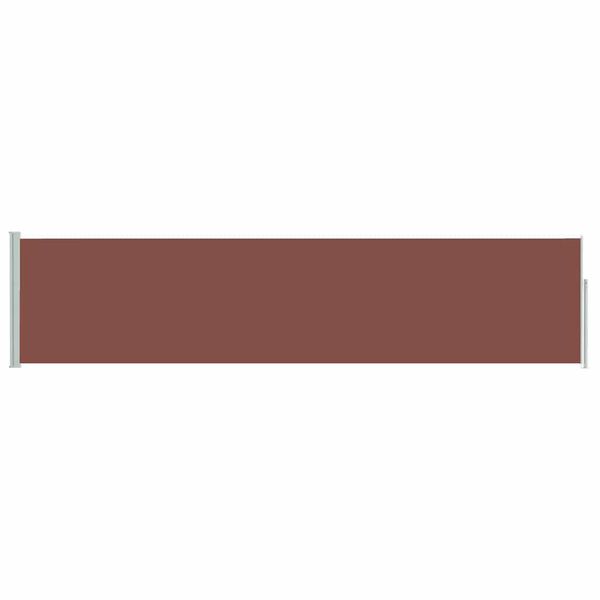 vidaXL Auvent lat&eacute;ral r&eacute;tractable de patio 120x500 cm Marron