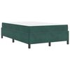 vidaXL Cadre de lit avec matelas Vert fonc&eacute; 120 x 200 cm tissu
