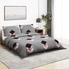 vidaXL Ensemble de housse de couette Gris 260x220 cm Coton