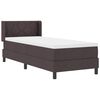 vidaXL Lit boxspring avec matelas Marron fonc&eacute; 80 x 200 cm
